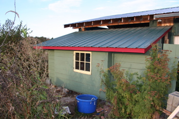 Outside of the anagama kiln shed
