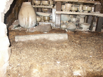 The despair inducing view of the front of the anagama after the eighth firing