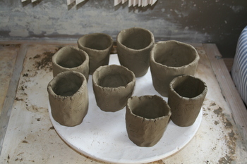 pinch pots made from test clay pinch pots made from test clay