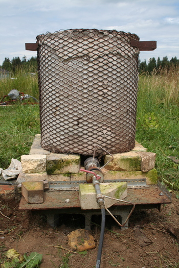 kiln just before firing it up kiln just before firing it up