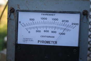 I got the kiln to just a hair over 2000 F / 1200 C I got the kiln to just a hair over 2000 F / 1200 C