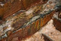 floor sand melts on bricks, 2